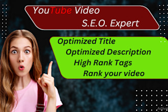 do best youtube video seo expert