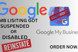 reinstate suspended or disabled google my business profile