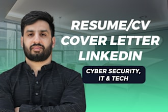 write your professional resume and CV for IT, cybersecurity, and tech roles