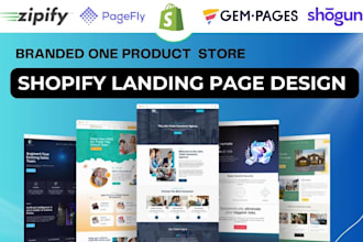 create one product shopify store ,shopify dropshipping store