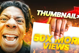 design viral clickbait youtube thumbnail
