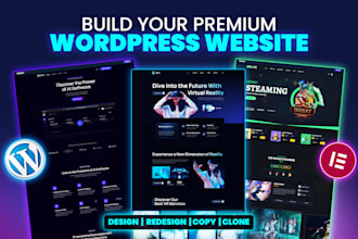 build wordpress website design, redesign, revamp and blog website