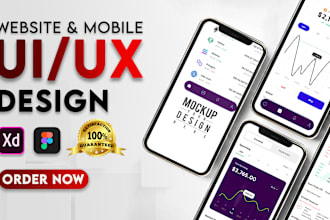 ui ux design, create mobile app ui ux or website ui ux design