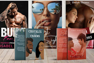 design romance cover, novel cover, kindle cover or amazon cover