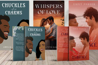 design romance cover, novel cover, kindle cover or amazon cover