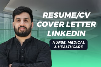 write resumes for nurses, medical, and health workers