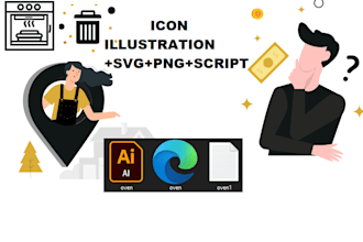 design unique icon set for web and app