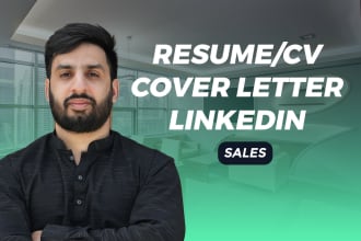 write a resume for a sales job