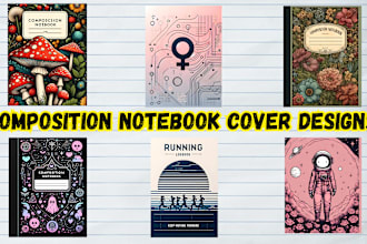 design an amazon kdp composition notebook cover