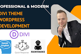 develop stuning responsive wordpress site with divi theme