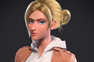 3d character modeling 3d cartoon model character design 3d rendering sculpting