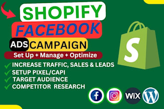 setup beneficial shopify facebook ads campaign for sales