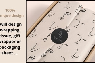 design your packaging, wrapping tissue paper, and stickers