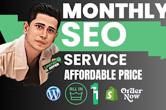 do white hat complete monthly SEO service for google ranking with high da
