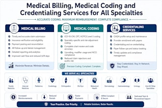 provide one roof solution for medical billing, coding and credentialing needs