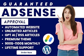 create google adsense approved websites on niches