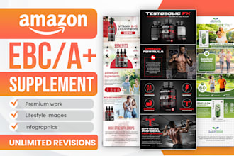 design amazon a plus content for supplements