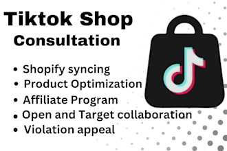 provide expert tiktok shop consultation for sales growth