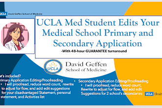 edit your medical school app in 48 hours by a ucla med student