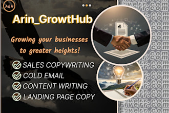 write high converting sales copies for your ads landing pages and cold email