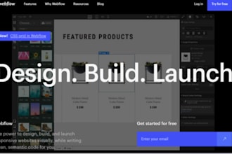 design redesign and develop webflow responsive website figma to webflow