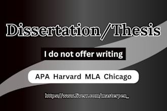 proofread and edit dissertation in apa citation style within 12 hours