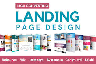 create unbounce landing page,siteground, convertri, wix, systeme io landing page