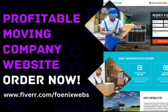moving company website moving  landing page moving company wordpress website