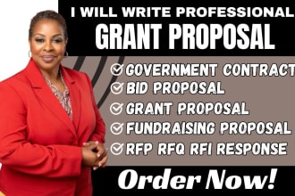 write grant fundraising government contract bid proposal rfp rfq rfi response
