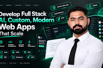 develop full stack ai, custom, modern web apps that scale