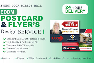 provite professional eddm postcard design and flyer design services