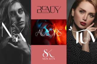 do luxury minimalist cosmetics beauty salon spa logo design
