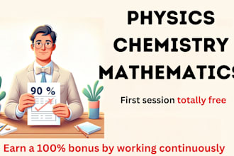 make physics mathematics and chemistry answer for urgent