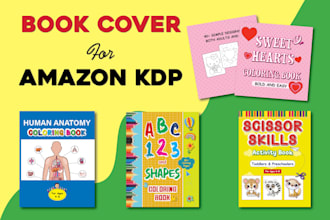 do amazon book cover design, paperback, ebook, kdp, kindle cover