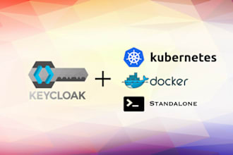 install keycloak with frontend and backend in provided environment