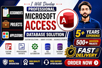 develop microsoft access database application and projects