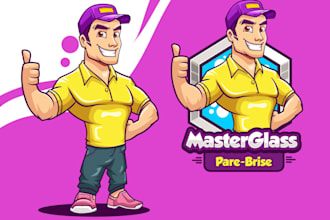 create cartoon mascot logo