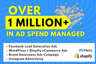run meta facebook instagram lead gen ads shopify ecommerce promotion ad campaign