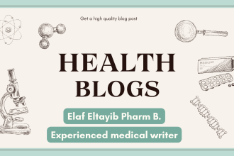 write health, fitness, beauty, medical and mental health blogs