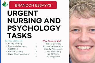 write research on nursing, psychology, mental, and psychoanalysis