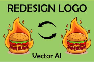 redesign, remake logo or vector conversion