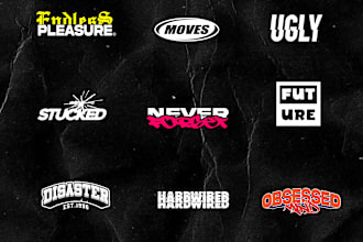 create simple streetwear logo designs for your brands