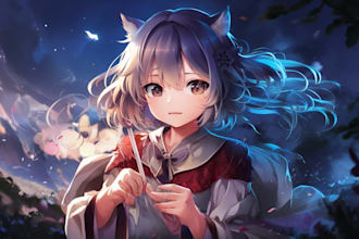 draw amazing anime ilustration for you