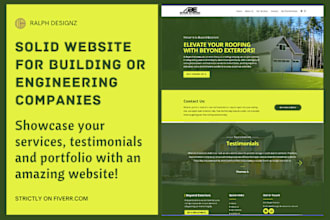 design a solid website for your construction or engineering company