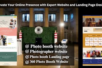 design a professional and user friendly photo booth website for your business