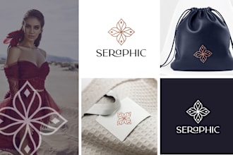 do extremely modern minimalist and luxury logo designs