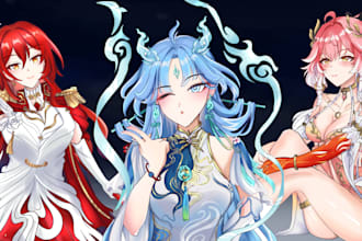 draw fanart anime, honkai star rails wuthering waves genshin impact zzz