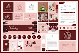 design signature logo and full branding kit and brand identity