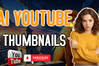 create ai generated youtube thumbnails in 24 hours