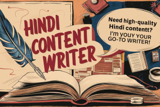 write SEO optimized hindi content for you that rank in google